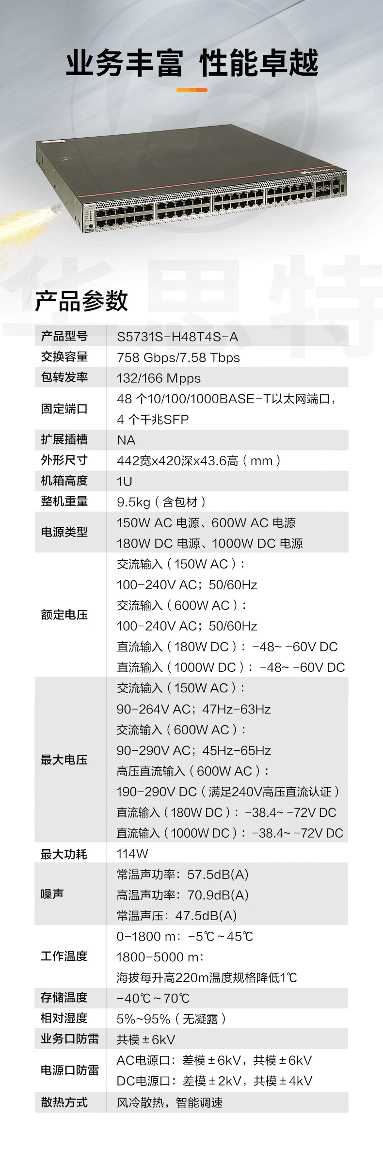 華為企業(yè)交換機(jī) S5731S-H48T4S-A