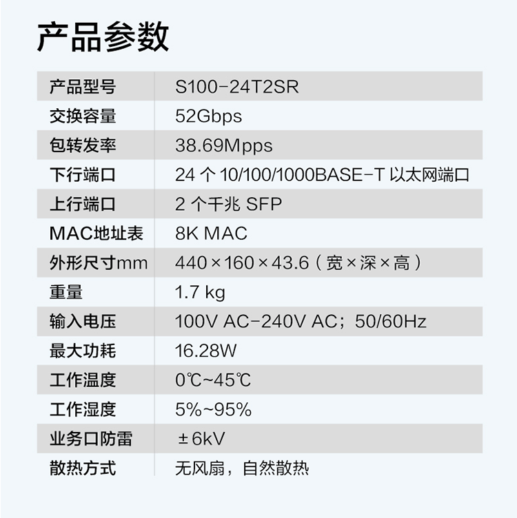 華為S100-24T2SR 24口千兆交換機(jī)