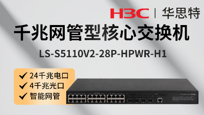 H3C交換機 LS-S5110V2-28P-HPWR-H1