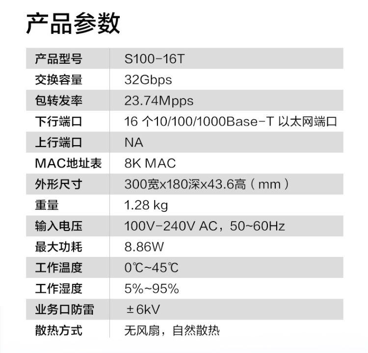 華為 S100-16T 16口千兆交換機(jī)