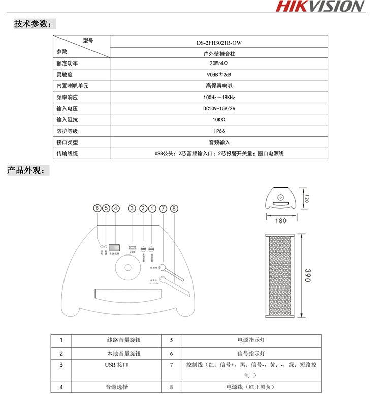 海康威視智慧音柱